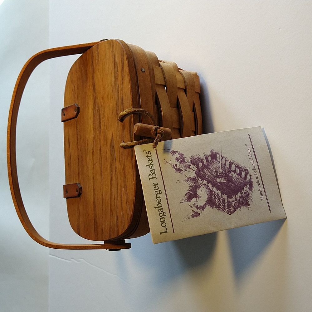 Longaberger Kiddie Purse Basket Vintage 1997